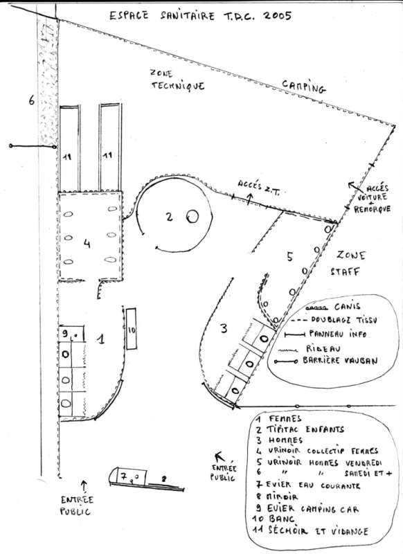 plan de l"espace sanitaire